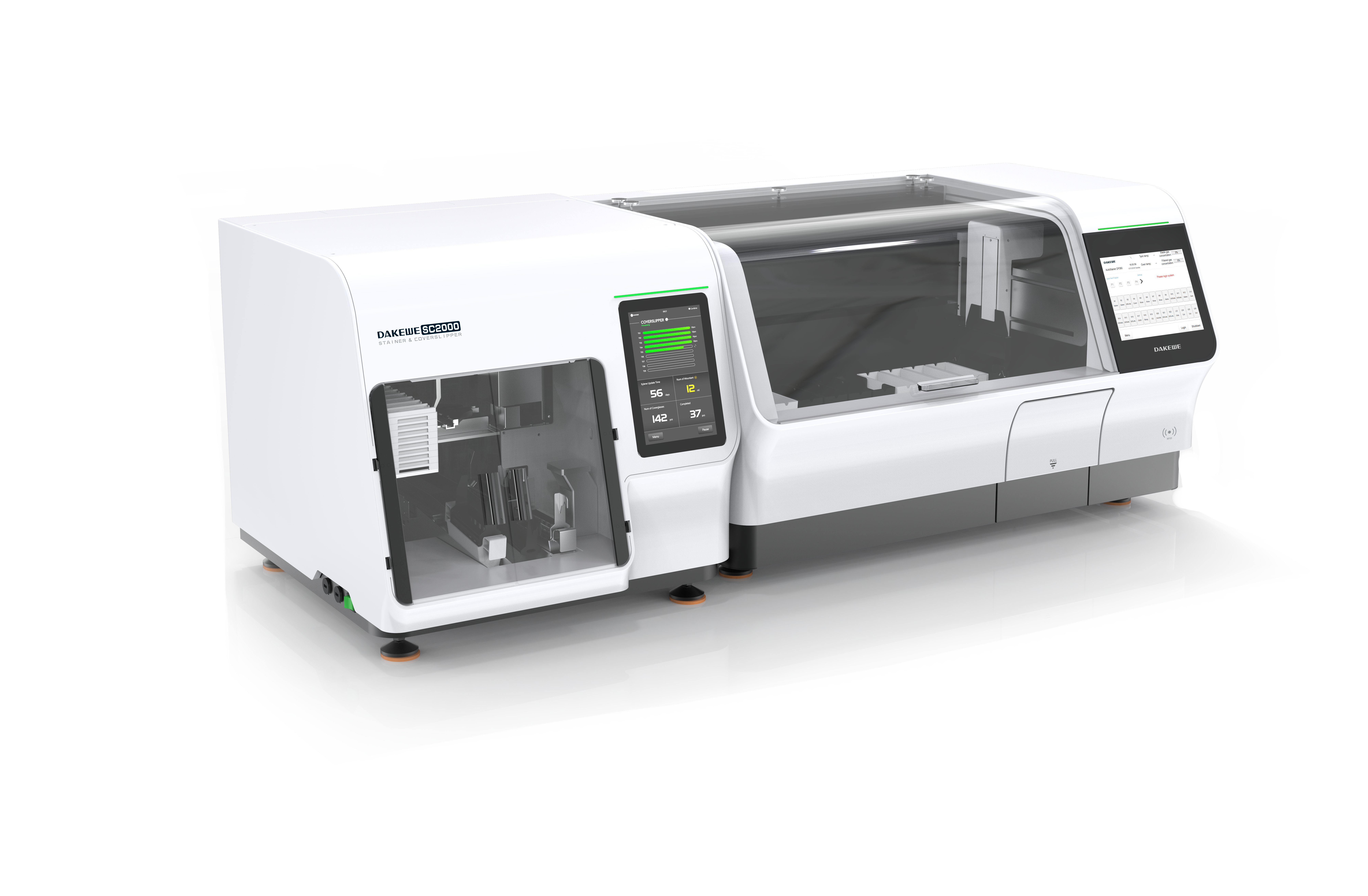 Slide stainer & coverslipper